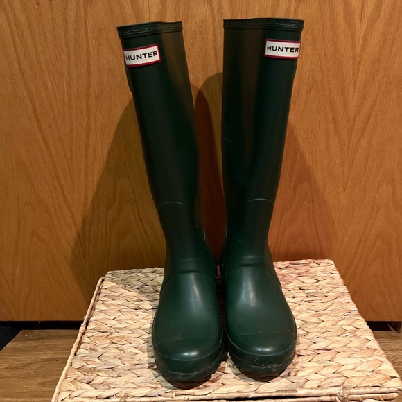 Hunter Boots Green size womens 7 38 - Picture 2 of 2